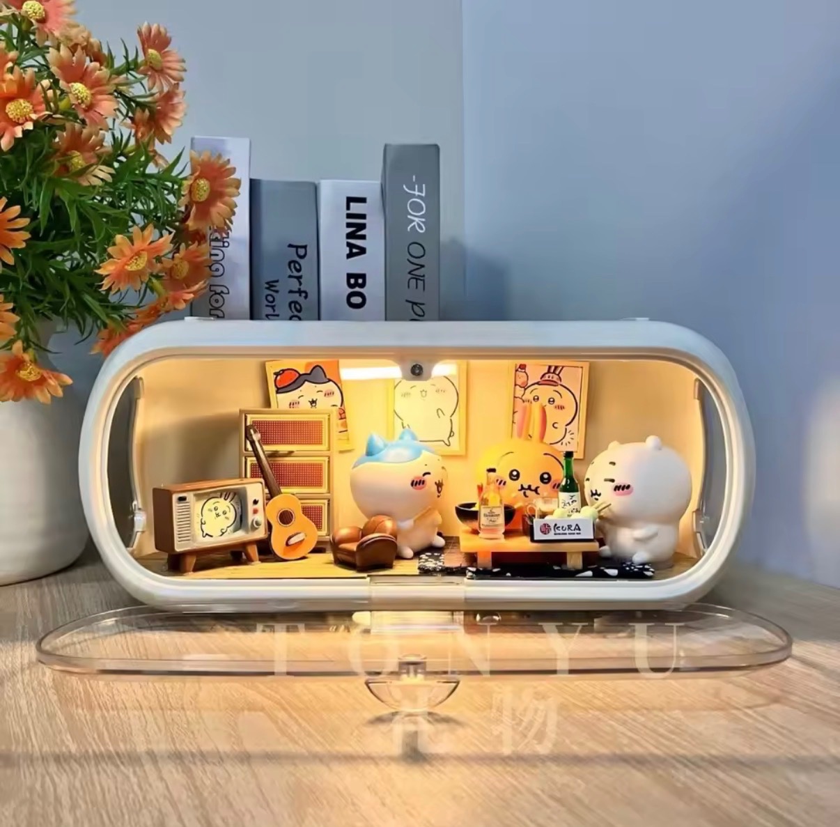 치이카와 LED 미니 룸 디스플레이 케이스